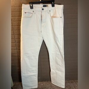 J. Crew Men's Cream Straight Jeans